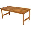 vidaXL Garden Table And Chairs Brown Solid Acacia Wood Medium