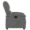 vidaXL Recliner Chair Dark Grey Fabric (100% polyester), metal, plywood