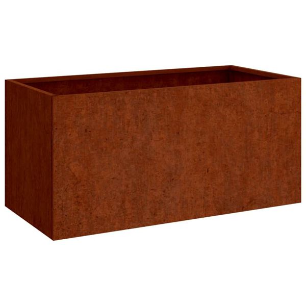 vidaXL Planter Rusty Corten steel Medium Durable Corten Steel Planter