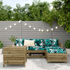 vidaXL Garden Sofa Set Natural Pine Vacuum pressure treated pinewood