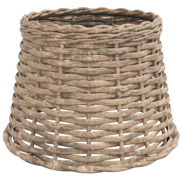 vidaXL Ceiling Lamp Shade Brown Wicker, iron &Oslash;9.8 x 6.7 in