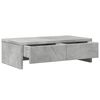 vidaXL Monitor Stand with Drawers Concrete Grey 19.7x10.6x5.9" Engineered Wood