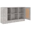 vidaXL Sideboard Concrete Gray 47.2"x12"x27.6" Engineered Wood