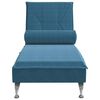 vidaXL Massage Chaise Lounge Blue