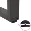 vidaXL Dining Table Leg Anthracite Powder-coated Steel Adjustable Feet