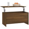 vidaXL Coffee Table Brown Oak Engineered Wood Large Adjustable Height