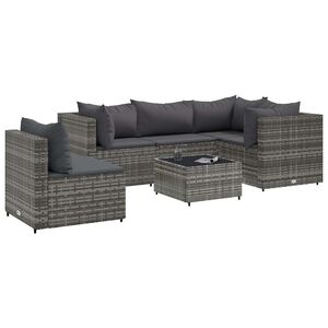 vidaXL Patio Lounge Set Gray