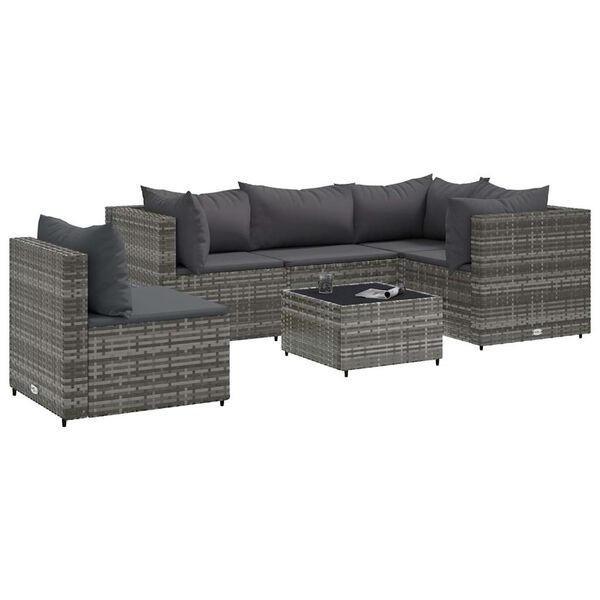 vidaXL Patio Lounge Set Gray