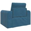 vidaXL Sofa Bed Blue 38.58 x 27.95 x 32.68 in Velvet