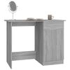 vidaXL Desk Grey Sonoma Engineered Wood Standard desk size Desk