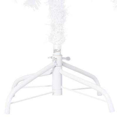 vidaXL Artificial Christmas Tree with Thick Branches White 82.7" PVC