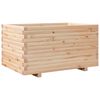vidaXL Garden Planter Natural wood finish Solid pinewood Large Durable