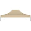 vidaXL Party Tent Roof 13.1x9.8' Beige 2.95 oz/ft²