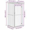 vidaXL Garden Shed Green Galvanized steel, plastic 46.7x38.2x82.5 in