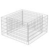 vidaXL Gabion Raised Bed Silver Galvanized steel 35.4 x 35.4 x 19.7 in