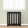vidaXL Radiator Cover Black Oak 78 x 20 x 82 cm