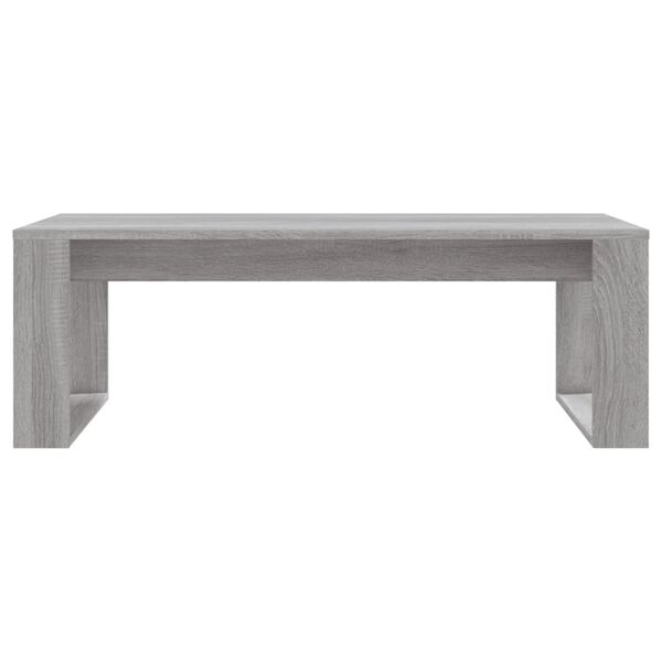 vidaXL Coffee Table Gray Sonoma Engineered Wood 40.2 x 19.7 x 13.8 in