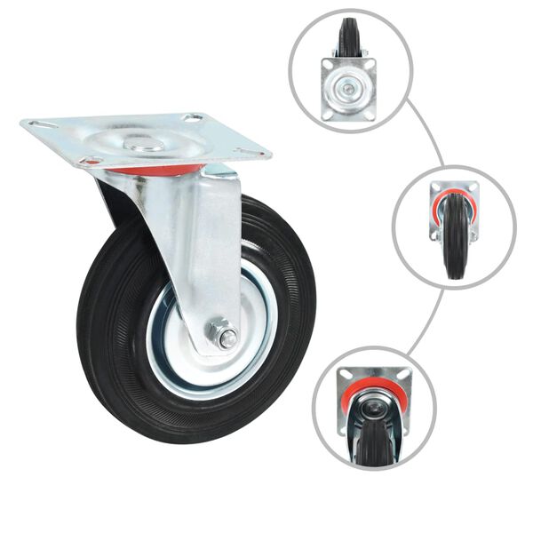 vidaXL Swivel Casters 4 pcs 4.92 "