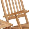 vidaXL Deck Chair Teak Teak Wood Standard Foldable Deck Chair