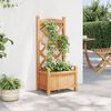 vidaXL Planter Brown Solid fir wood Medium Planter Rectangular