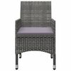 vidaXL Dining Set Gray, Dark Gray