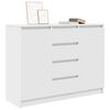 vidaXL Sideboard White Engineered wood Medium Sideboard Rectangular