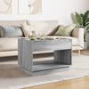 vidaXL Coffee Table Grey sonoma Engineered wood, glass