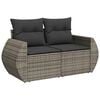 vidaXL Garden Sofa Set Grey