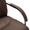 vidaXL Office Chair Brown Faux leather, iron, foam 40.2 x 26.6 x 22.8 in