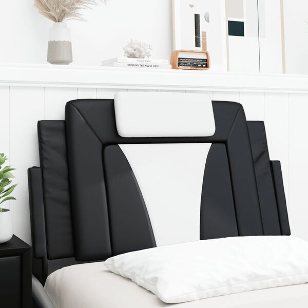 vidaXL Headboard Cushion Black and White