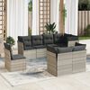 vidaXL Garden Sofa Set Light Grey