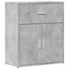 vidaXL Sideboards 2 pcs Concrete Gray 23.6"x12.2"x27.6" Engineered Wood