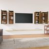 vidaXL TV Cabinet Set of 4 Smoked Oak Engineered wood Medium