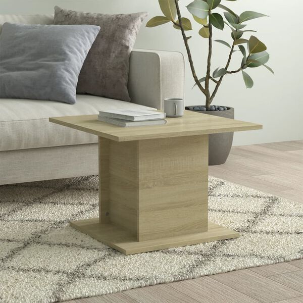 vidaXL Coffee Table Sonoma oak Engineered wood Medium Modern