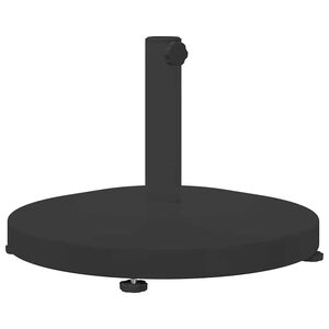 vidaXL Parasol Base Black 18.90 x 18.90 x 12.60 in
