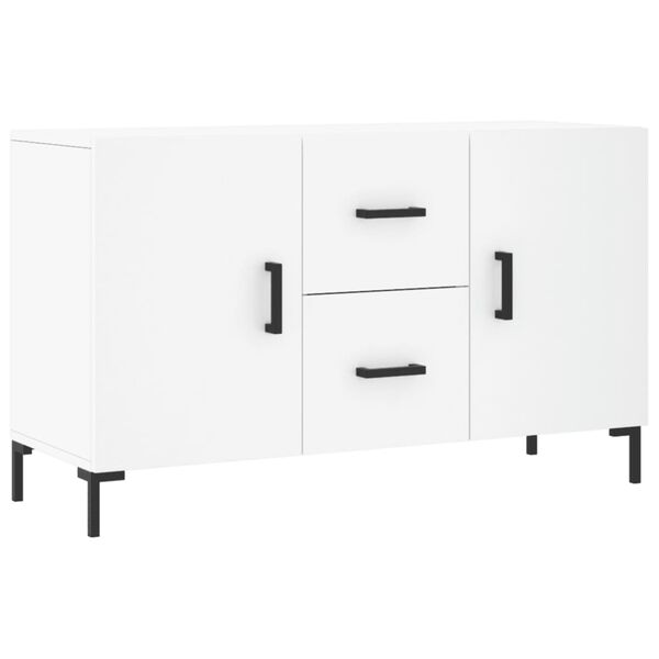 vidaXL Sideboard White Engineered wood 39.4 x 14.2 x 23.6 in Sideboard