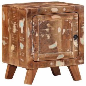 vidaXL Bedside Cabinet Brown Solid Reclaimed Wood