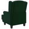 vidaXL Armchair Dark Green Fabric (100% polyester), Plywood, Plastic