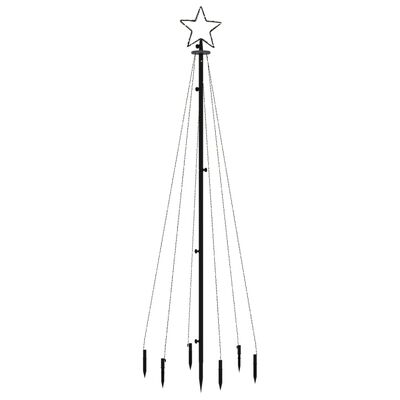 vidaXL Christmas Tree with Spike Blue 108 LEDs 6 ft