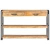 vidaXL Sideboard 47.2"x11.8"x29.5" Solid Rough Mango Wood