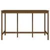 vidaXL Bar Table Honey brown Solid pine wood Large Durable Bar Table