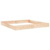 vidaXL Sandbox Natural Pine Solid Pine Wood Large Durable Sandpit