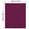 vidaXL Jersey Fitted Sheet Set of 2 Bordeaux 100% cotton 70.9 x 78.7 in