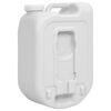 vidaXL Portable Water Tank with Adapter 6.3 gal Gray