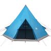vidaXL Camping Tent Tipi 4-Person Blue Waterproof