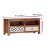vidaXL TV Cabinet Brown Solid Acacia wood 35.4 x 11.8 x 15.7 in