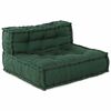 vidaXL Modular Sofa 4 pcs Green Fabric