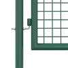 vidaXL Fence Gate Steel 39.4x49.2" Green