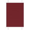 vidaXL Pleated Blind Bordeaux Red 100% Polyester 35.4 x 59.1 in