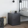 vidaXL Bedside Cabinet Anthracite Cold-rolled steel Medium Storage